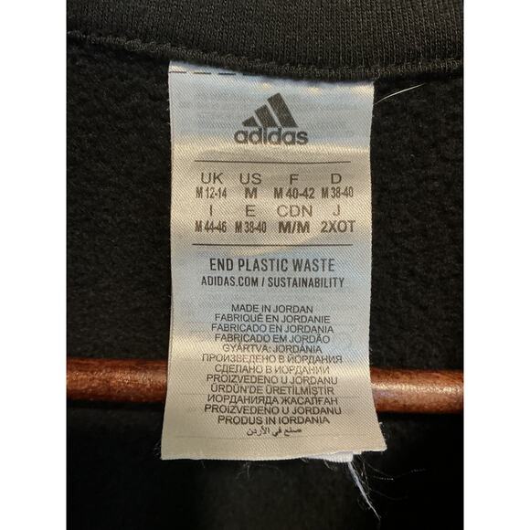 Adidas Cropped Quarter Zip Pullover Women’s M Black Long Sleeve- RUNS SMALL - Picture 7 of 8